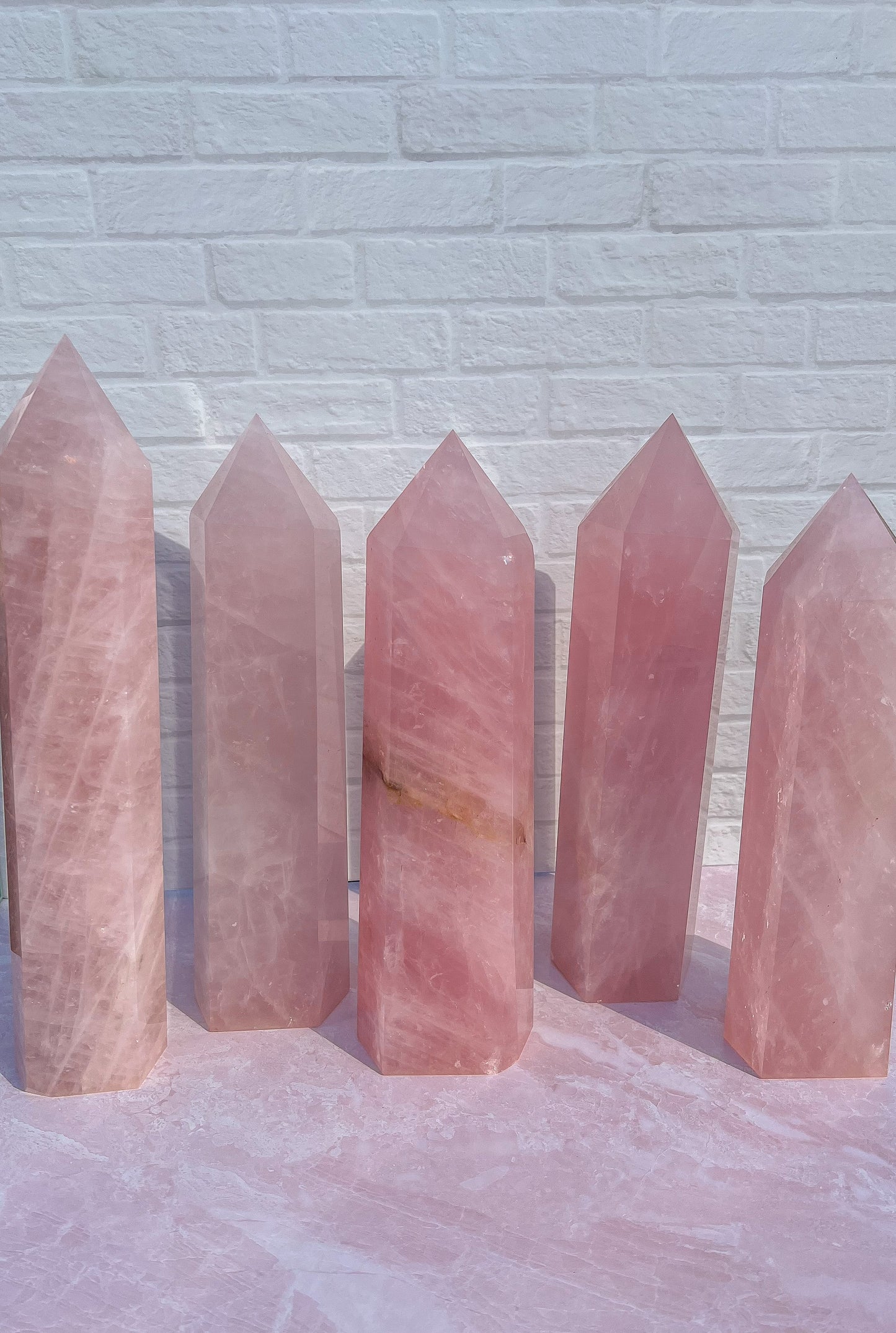 Rose Quartz Statement Tower