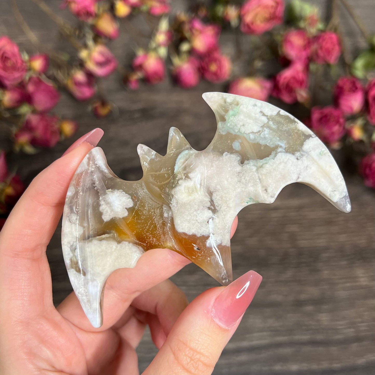 Flower Agate Bat | Choose Your Own