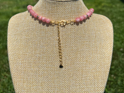 Rhodochrosite Heart Necklace